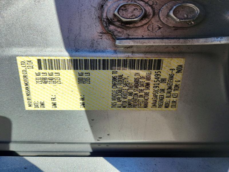 2014 Nissan Maxima მანქანა იყიდება აუქციონზე, vin: 1N4AA5AP5EC915495, აუქციონის ნომერი: 71832326