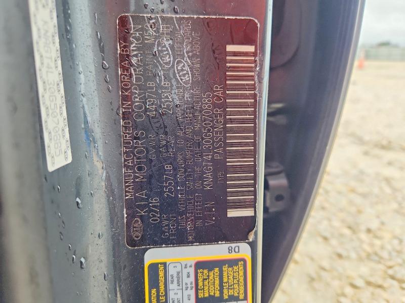 Продаж на аукціоні авто 2016 Kia Optima, vin: KNAGT4L30G5070885, номер лоту: 71097036