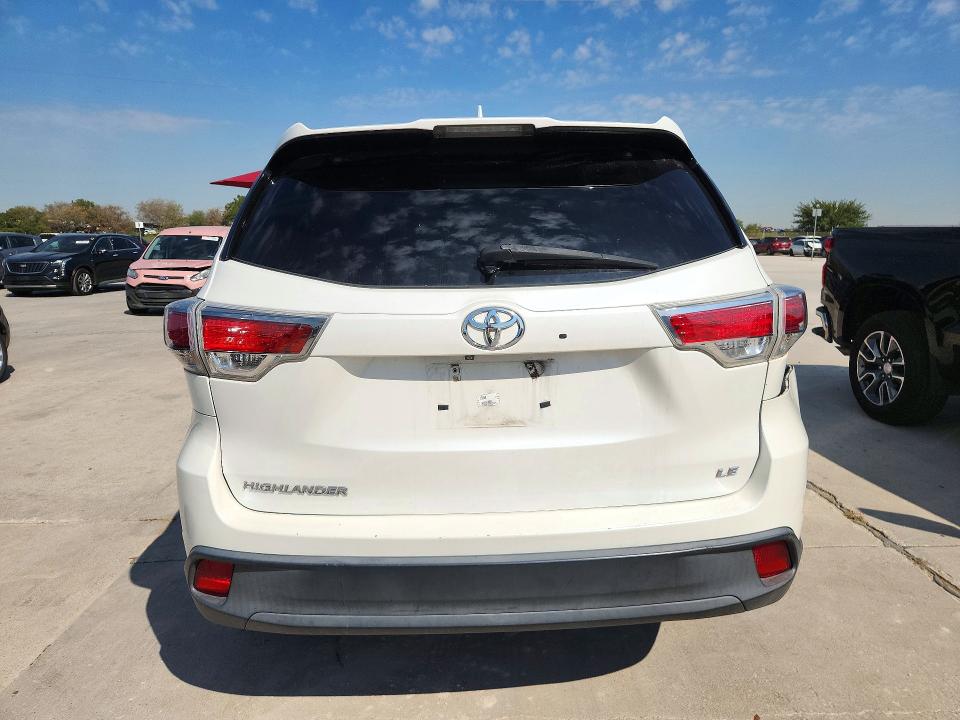 72163286 :رقم المزاد ، 5TDZKRFH5GS179016 vin ، 2016 Toyota Highlander مزاد بيع