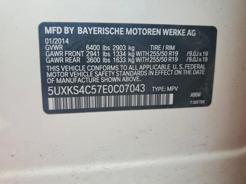 Продажа на аукционе авто 2014 Bmw X5, vin: 5UXKS4C57E0C07043, номер лота: 71163376