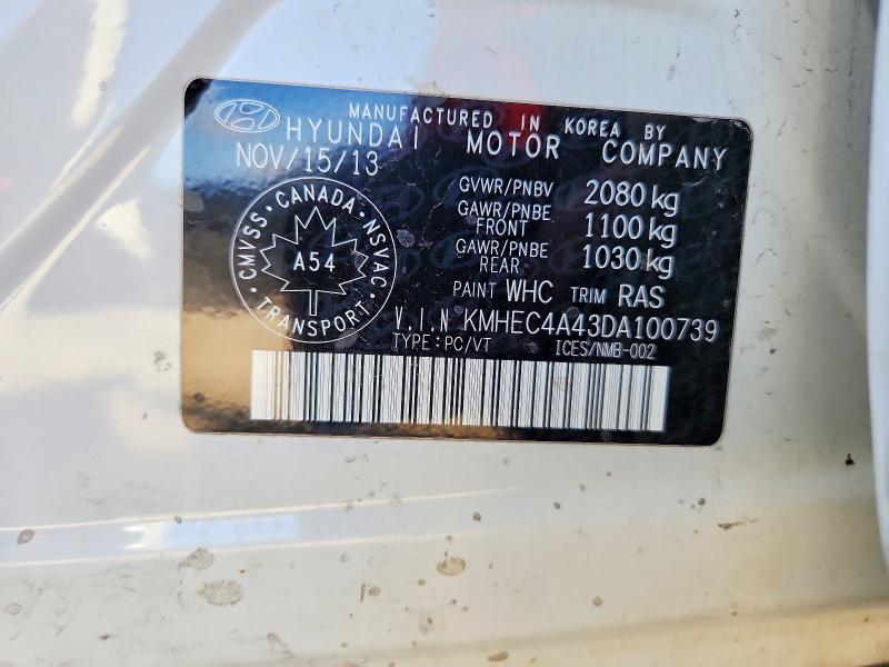 Продажа на аукционе авто 2013 Hyundai Sonata, vin: KMHEC4A43DA100739, номер лота: 70162166