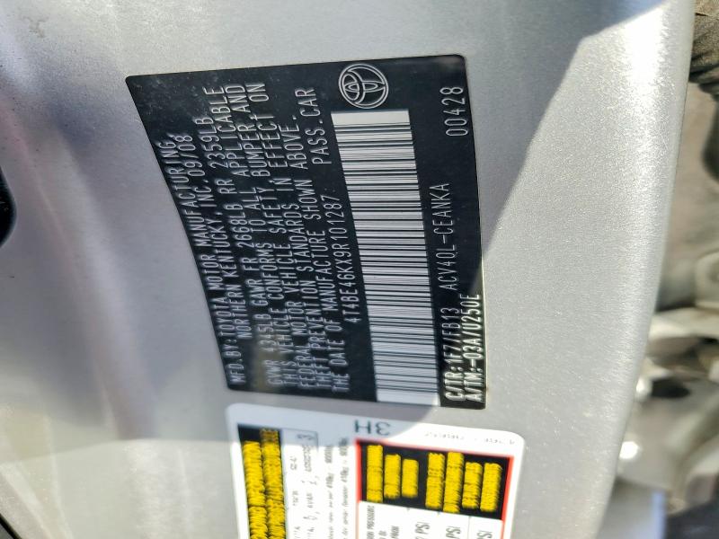 Продаж на аукціоні авто 2009 Toyota Camry, vin: 4T4BE46KX9R101287, номер лоту: 70696056