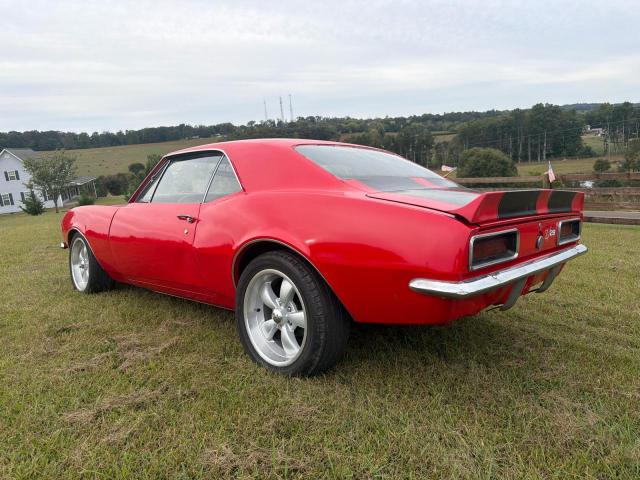 1967 Chevrolet Camaro მანქანა იყიდება აუქციონზე, vin: 123377N241657, აუქციონის ნომერი: 72824226
