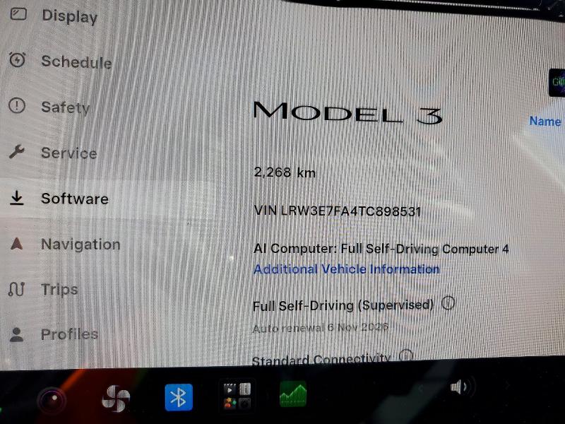Продаж на аукціоні авто 2026 Tesla Model 3, vin: LRW3E7FA4TC898531, номер лоту: 71144896