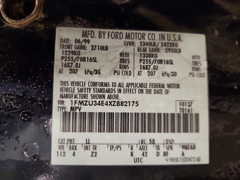 Продажа на аукционе авто 1999 Ford Explorer, vin: 1FMZU34E4XZB82175, номер лота: 71162396