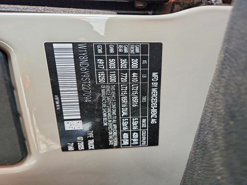 69044886 :رقم المزاد ، W1Y8ND6Y9ST227094 vin ، 2025 Mercedes-benz Sprinter مزاد بيع