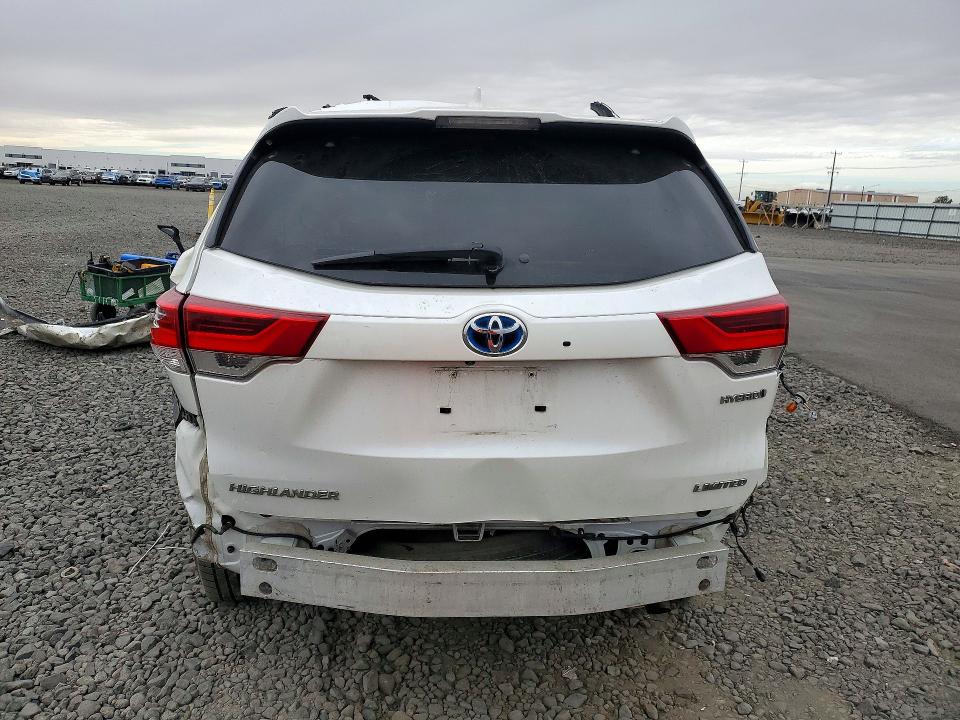 2019 Toyota Highlander Hybrid მანქანა იყიდება აუქციონზე, vin: 5TDDGRFH4KS061236, აუქციონის ნომერი: 72342486