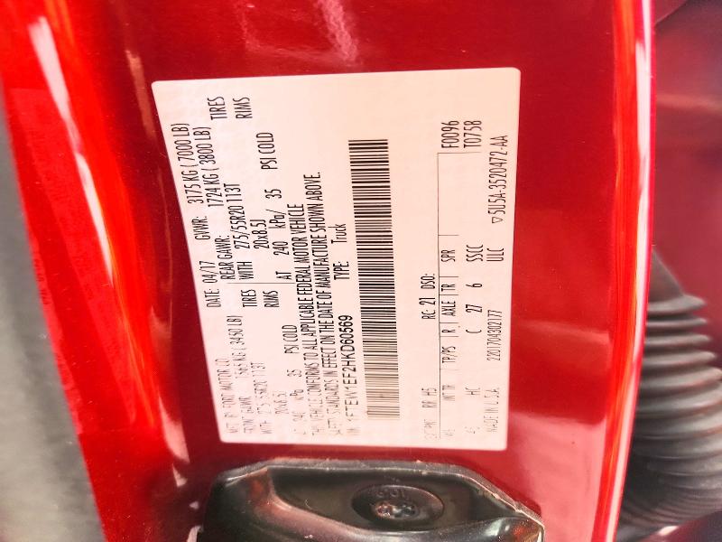 Aukcja sprzedaży 2017 Ford F150, vin: 1FTEW1EF2HKD60569, numer aukcji: 70275886