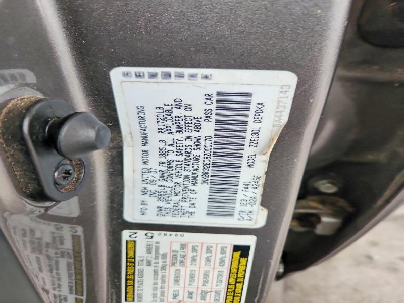 71782956 :رقم المزاد ، 1NXBR32E08Z000170 vin ، 2008 Toyota Corolla مزاد بيع