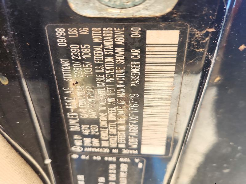 Aukcja sprzedaży 1999 Mercedes-benz Sl, vin: WDBFA68F4XF176719, numer aukcji: 72582226