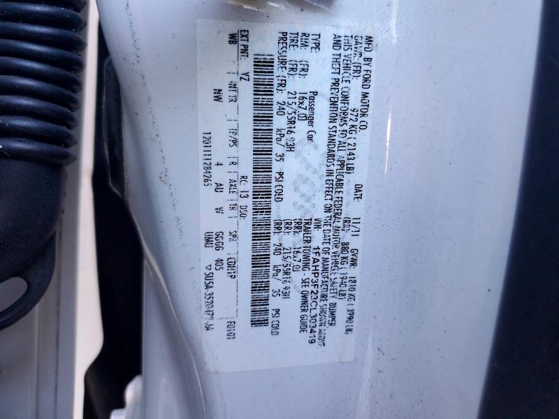 Продаж на аукціоні авто 2012 Ford Focus, vin: 1FAHP3F23CL303419, номер лоту: 72894036