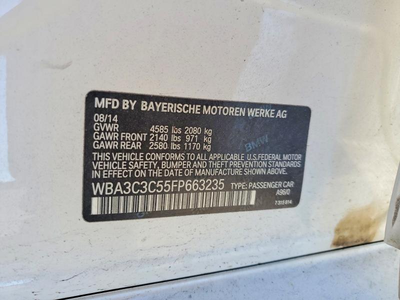 Продажа на аукционе авто 2015 Bmw 320, vin: WBA3C3C55FP663235, номер лота: 71360706