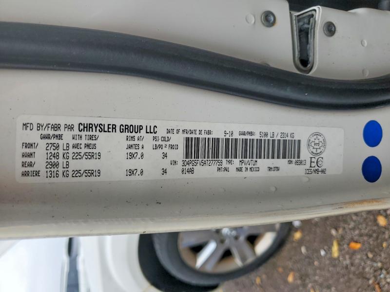Продажа на аукционе авто 2010 Dodge Journey, vin: 3D4PG5FV5AT277759, номер лота: 70870796
