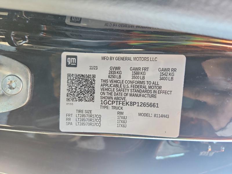 71674236 :رقم المزاد ، 1GCPTFEK8P1265661 vin ، 2023 Chevrolet Colorado مزاد بيع