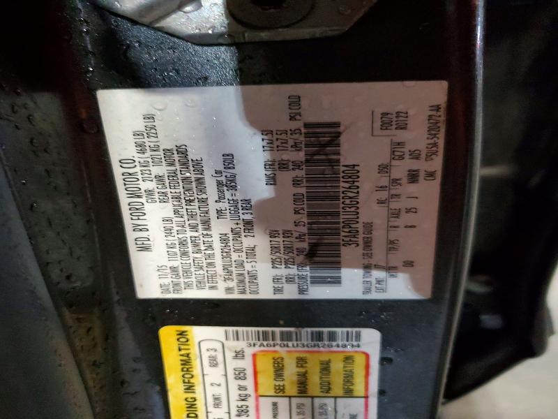 Aukcja sprzedaży 2016 Ford Fusion, vin: 3FA6P0LU3GR264804, numer aukcji: 71985526