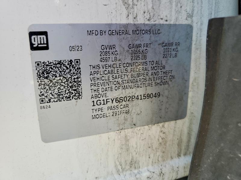 2023 Chevrolet Bolt Euv მანქანა იყიდება აუქციონზე, vin: 1G1FY6S02P4159049, აუქციონის ნომერი: 71667736