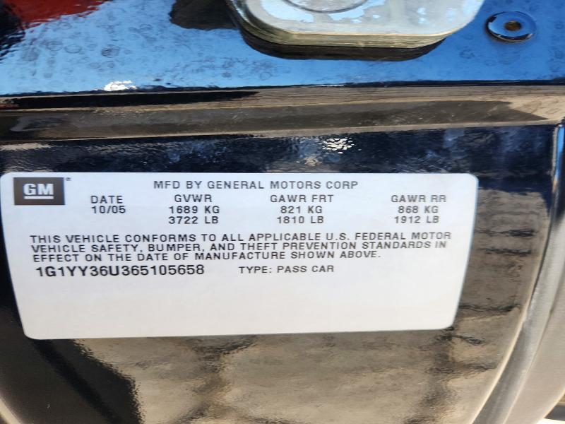 71824506 :رقم المزاد ، 1G1YY36U365105658 vin ، 2006 Chevrolet Corvette مزاد بيع