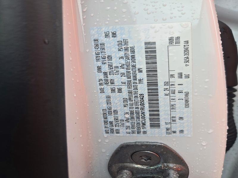2024 Ford Escape მანქანა იყიდება აუქციონზე, vin: 1FMCU0GN1RUB50428, აუქციონის ნომერი: 71689916