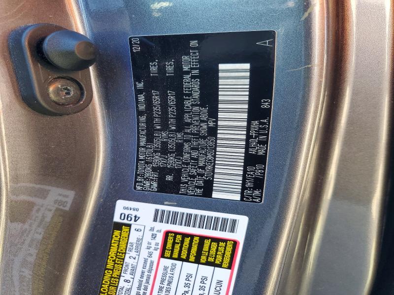 71773836 :رقم المزاد ، 5TDYRKEC8MS013850 vin ، 2021 Toyota Sienna مزاد بيع