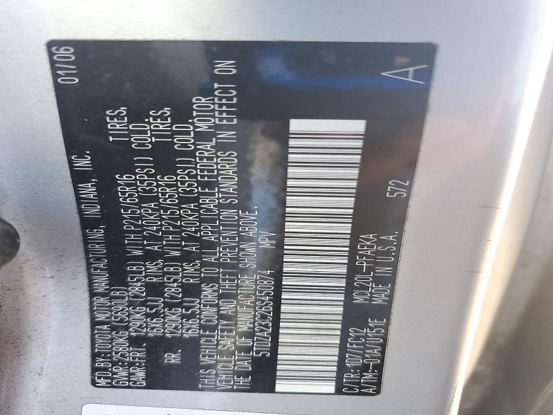 2006 Toyota Sienna მანქანა იყიდება აუქციონზე, vin: 5TDZA23C26S450874, აუქციონის ნომერი: 72204276
