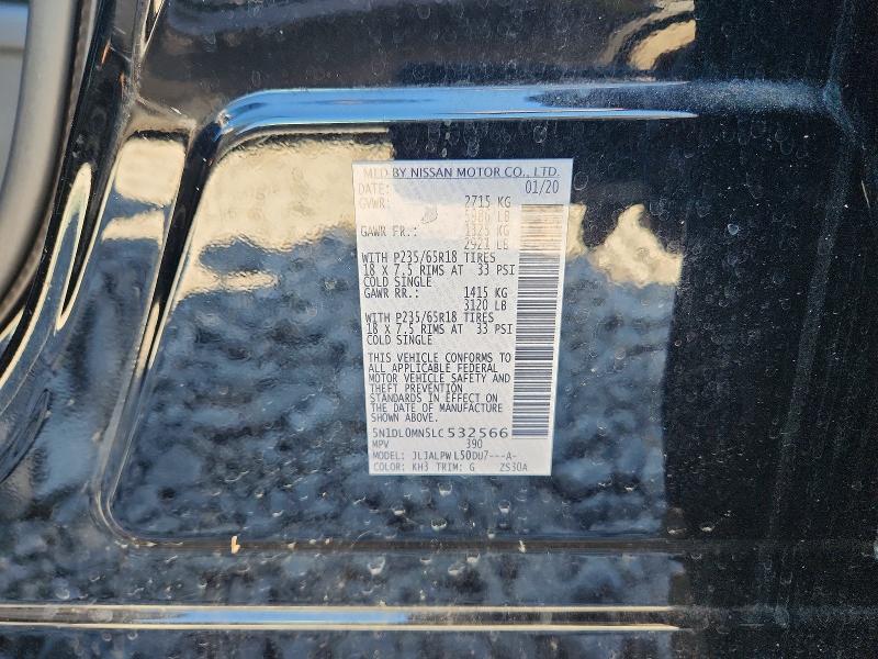 Aukcja sprzedaży 2020 Infiniti Qx60, vin: 5N1DL0MN5LC532566, numer aukcji: 71920506