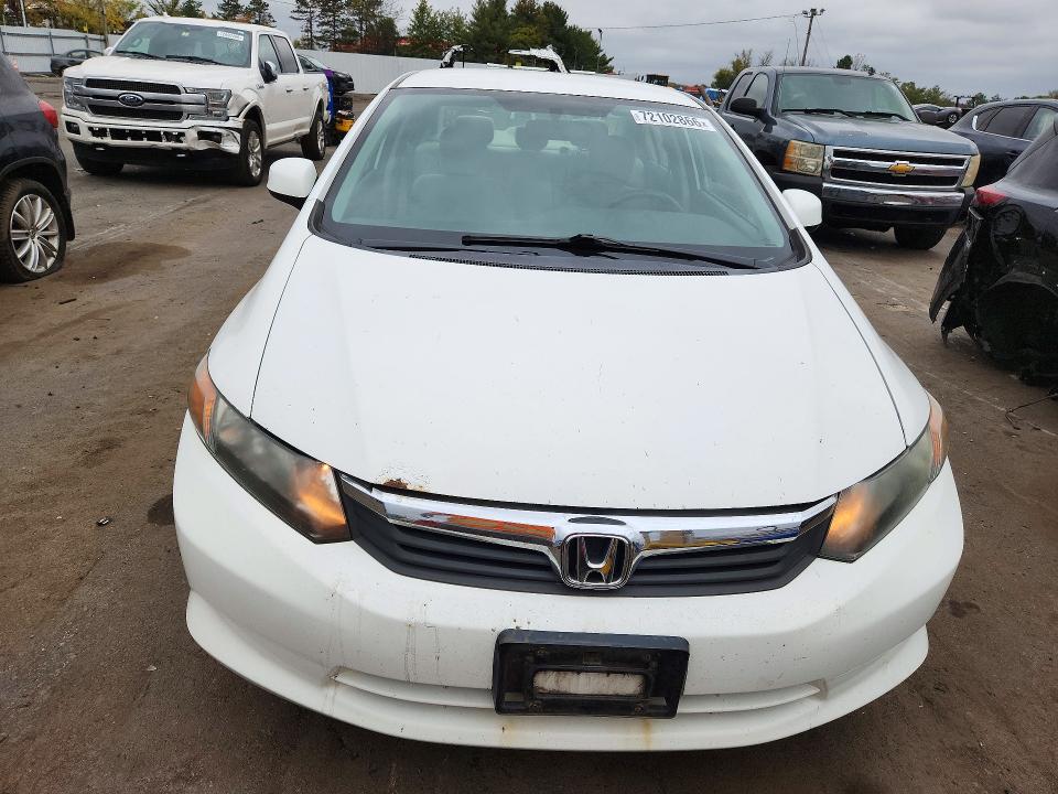 72102866 :رقم المزاد ، 2HGFB2F57CH317715 vin ، 2012 Honda Civic مزاد بيع