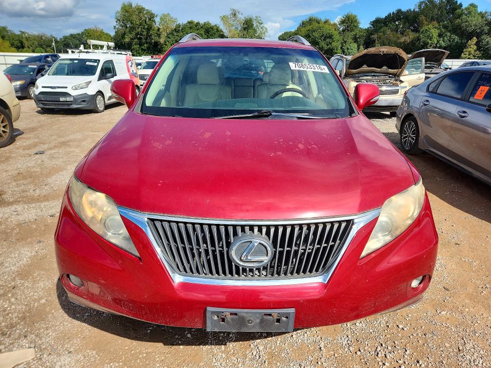 70853316 :رقم المزاد ، JTJBK1BA2A2415337 vin ، 2010 Lexus Rx مزاد بيع