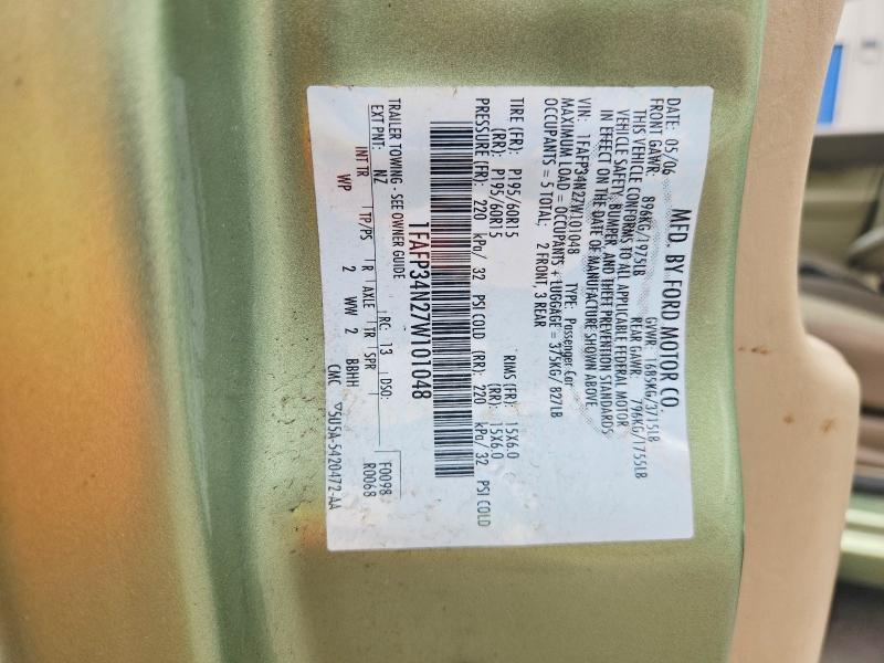 Продажа на аукционе авто 2007 Ford Focus, vin: 1FAFP34N27W101048, номер лота: 71250216