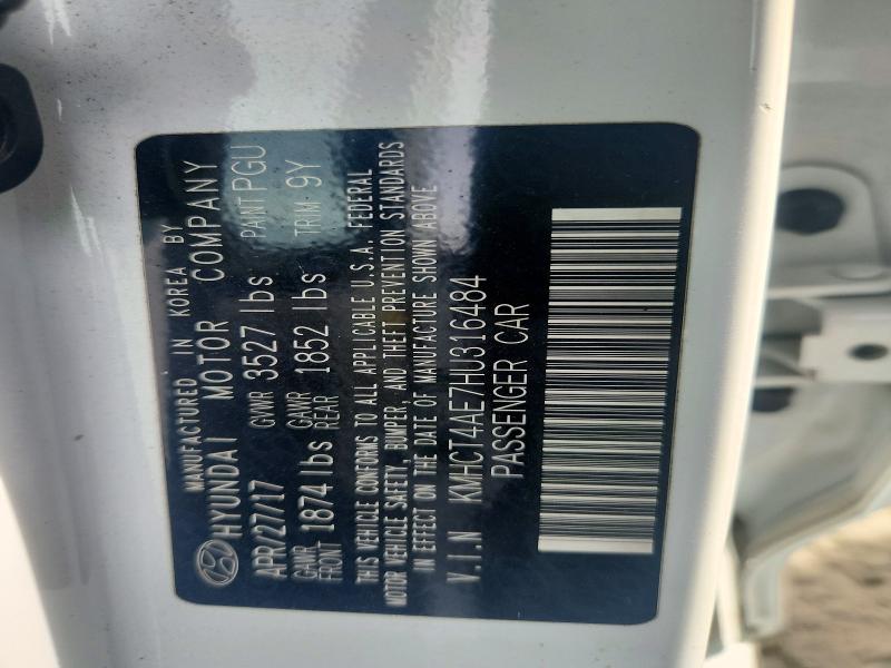 Продажа на аукционе авто 2017 Hyundai Accent, vin: KMHCT4AE7HU316484, номер лота: 72289516