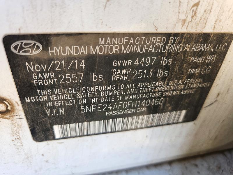 Продаж на аукціоні авто 2015 Hyundai Sonata, vin: 5NPE24AF0FH140460, номер лоту: 71864606