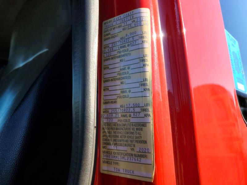 Продаж на аукціоні авто 2021 International Mv607, vin: 3HAEUMML3ML237642, номер лоту: 70372836