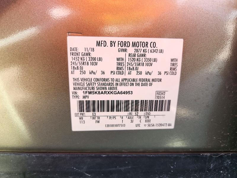 Продажа на аукционе авто 2019 Ford Explorer, vin: 1FM5K8ARXKGA64953, номер лота: 71402616