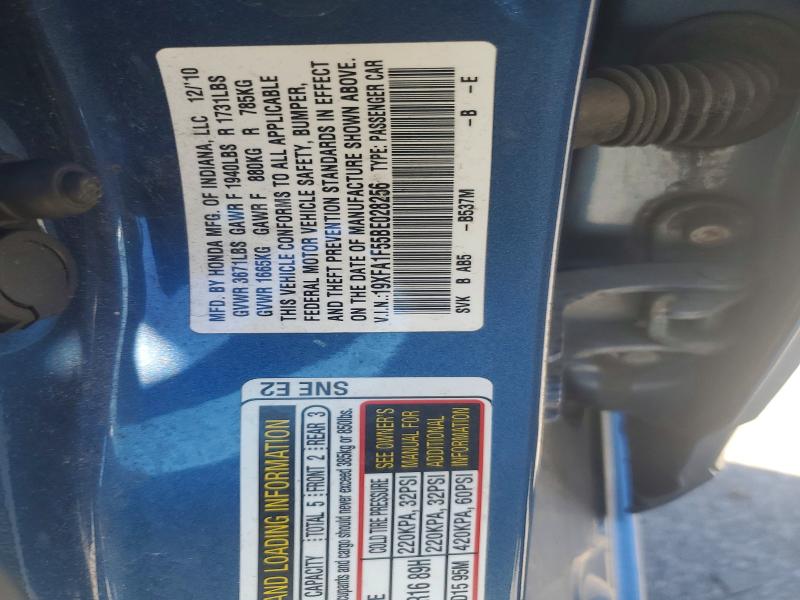 Продажа на аукционе авто 2011 Honda Civic, vin: 19XFA1F55BE028256, номер лота: 71681416