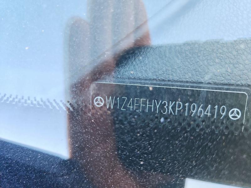 71801286 :رقم المزاد ، W1Z4EFHY3KP196419 vin ، 2019 Mercedes-benz Sprinter مزاد بيع