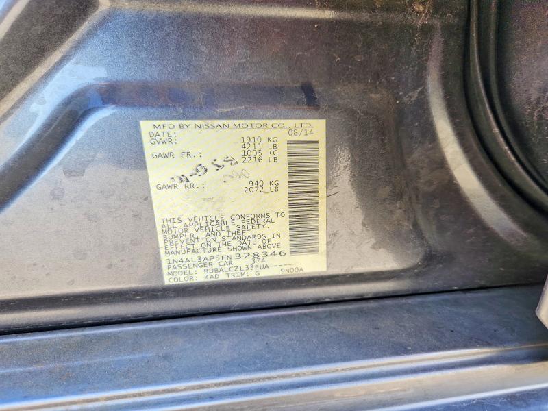 Aukcja sprzedaży 2015 Nissan Altima, vin: 1N4AL3AP5FN328346, numer aukcji: 71759986