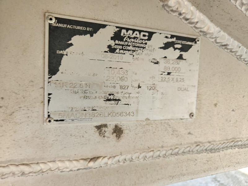 71602276 :رقم المزاد ، 5MADN3826LK056343 vin ، 2020 Mac Unknown مزاد بيع
