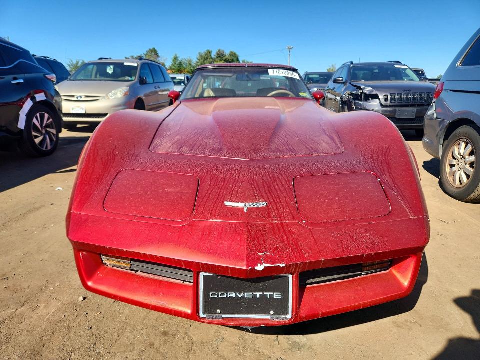 Aukcja sprzedaży 1981 Chevrolet Corvette, vin: 1G1AY8766B5100320, numer aukcji: 71010856