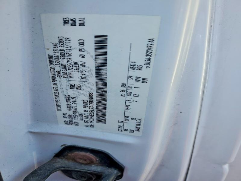 Продаж на аукціоні авто 2010 Ford Econoline, vin: 1FDWE3FL7ADB01086, номер лоту: 71257896