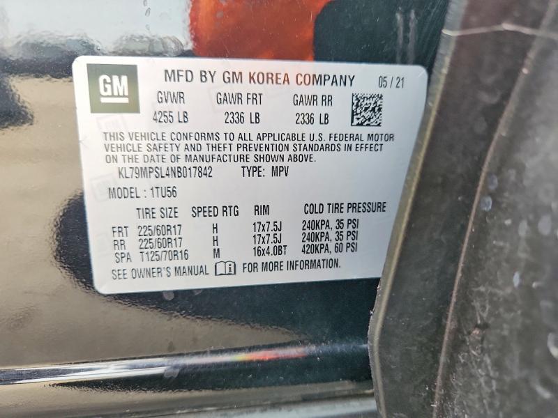 Продажа на аукционе авто 2022 Chevrolet Trailblazer, vin: KL79MPSL4NB017842, номер лота: 71434596