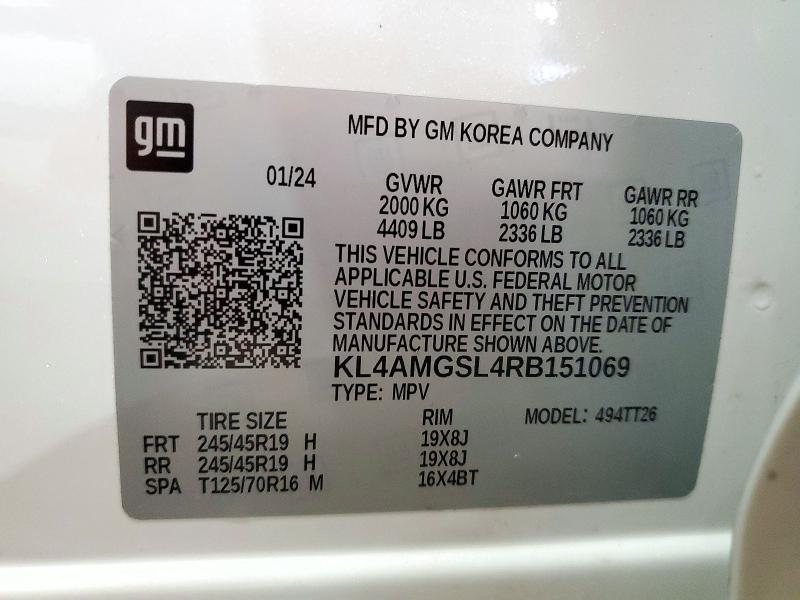 Продажа на аукционе авто 2024 Buick Encore Gx, vin: KL4AMGSL4RB151069, номер лота: 72741656