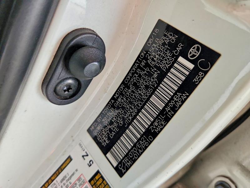 Aukcja sprzedaży 2018 Toyota Prius, vin: JTDKARFU0J3065127, numer aukcji: 70379866