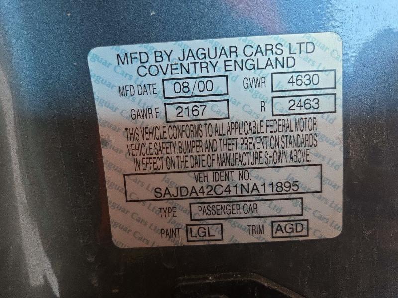 Продаж на аукціоні авто 2001 Jaguar Xk8, vin: SAJDA42C41NA11895, номер лоту: 73558936