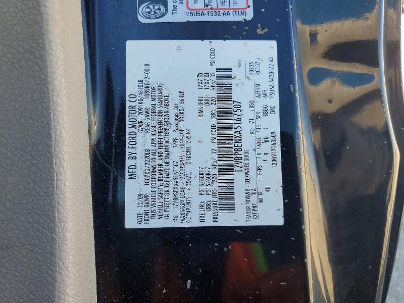 71986616 :رقم المزاد ، 1ZVBP8ENXA5167507 vin ، 2010 Ford Mustang مزاد بيع
