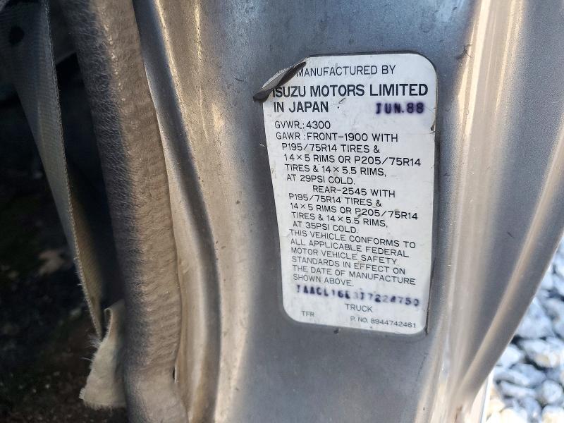 Продаж на аукціоні авто 1988 Isuzu Conventional, vin: JAACL16E3J7224750, номер лоту: 73336856