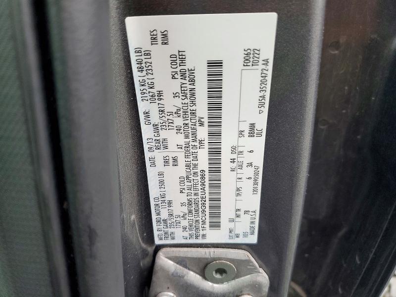 Продаж на аукціоні авто 2014 Ford Escape, vin: 1FMCU9G92EUA90869, номер лоту: 70647926