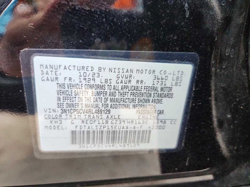 Продаж на аукціоні авто 2024 Nissan Kicks, vin: 3N1CP5CV4RL489129, номер лоту: 71992856