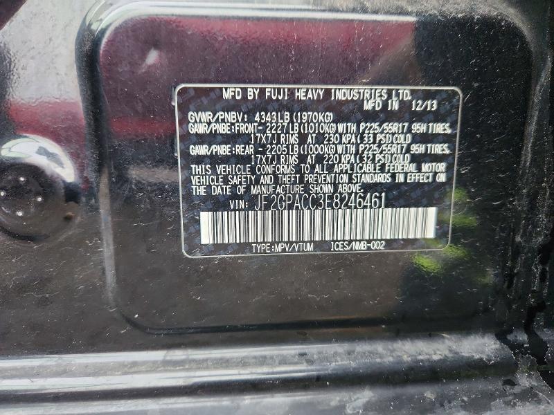 71045276 :رقم المزاد ، JF2GPACC3E8246461 vin ، 2014 Subaru Xv Crosstrek مزاد بيع