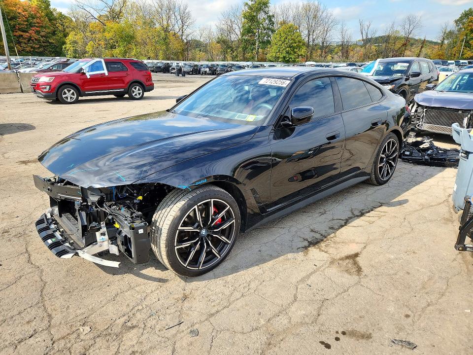 2023 Bmw I4 მანქანა იყიდება აუქციონზე, vin: WBY73AW02PFN69473, აუქციონის ნომერი: 72129256