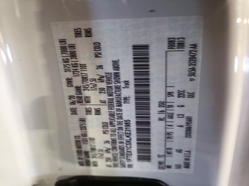 Продаж на аукціоні авто 2020 Ford F150, vin: 1FTEX1C5XLKE31985, номер лоту: 72378546