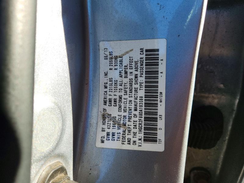 Продажа на аукционе авто 2013 Honda Accord, vin: 1HGCR2F88DA193088, номер лота: 69003216